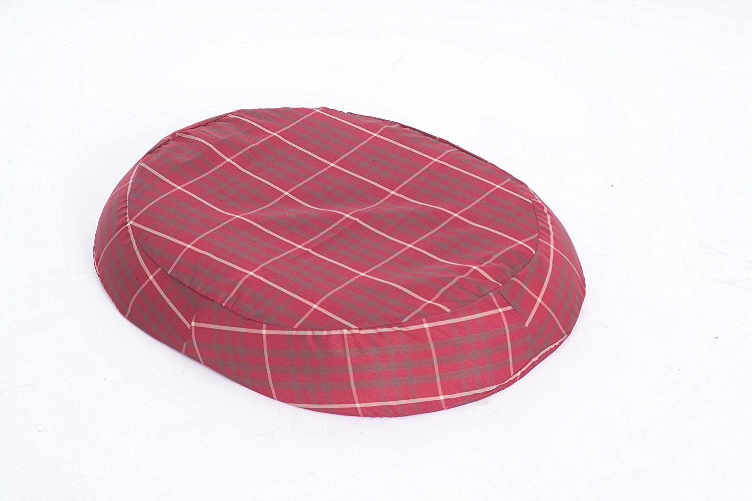 Essential Medical Supply 16" Molded Donut Cushion with Plaid Cover