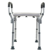 Essential Medical Supply Height Adjustable Shower Chair and Bath Stool with Arms - Up to 300lbs.