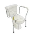 thumbnail image 1 of Essential Medical Supply Adjustable Toilet Safety Rails featuring a Sturdy and Secure Frame with 250lb Capacity, 1 of 6