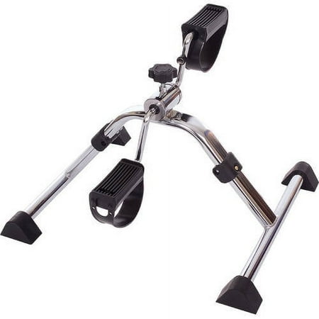 Essential Medical Supply Chrome Folding Pedal Exerciser with Adjustable Tension