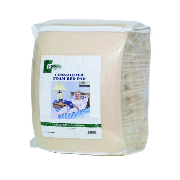 Essential Medical Supply Convoluted Foam Bed Mattress Pad, Twin