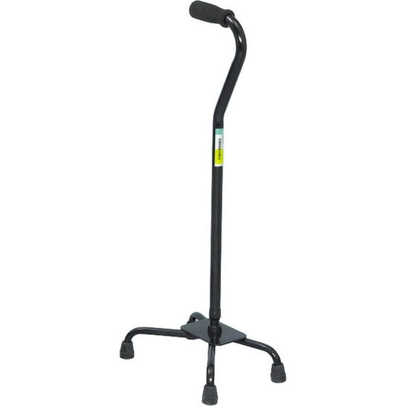 Essential Medical Supply Large Base Quad Cane in Black - 4 Prong Base and Rubber TipsBrand owner