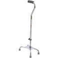 thumbnail image 1 of Essential Medical Supply Small Base Quad Cane in Silver - 4 Prong Base and Rubber TipsBrand owner, 1 of 7