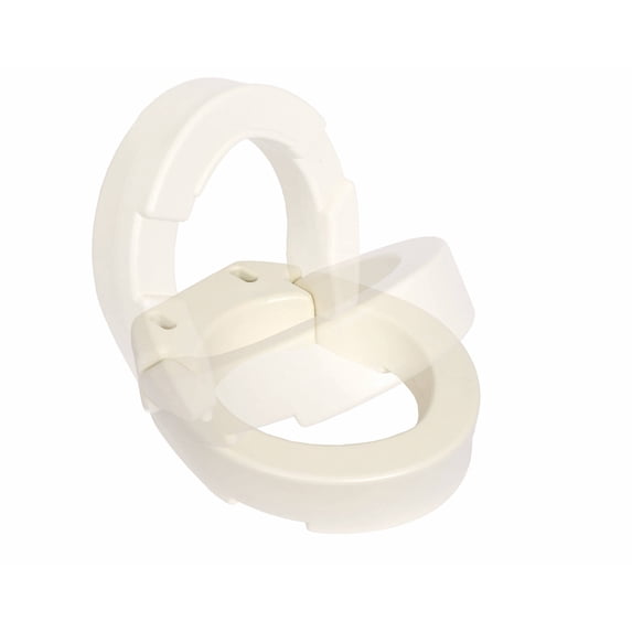 Essential Medical Supply Hinged Toilet Seat Riser for Standard Size Bowl