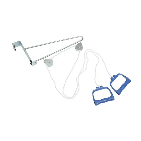 Essential Medical Supply Overdoor Exercise Pulley Set with Door Attachment and Adjustable Resistance