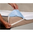 thumbnail image 1 of Essential Medical Supply Quik-Sorb 36" x 72" Quilted Birdseye Reusable Underpad with Elastic Straps, 1 of 3