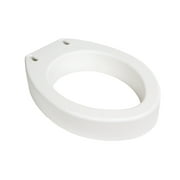 Essential Medical Supply Standard Bowl Round Toilet Seat Riser with 3.5 Rise - 17.5 x 13.5 x 3.5, Elevating and Raising Commode Seat for Seniors, Adults and the Elderly with 300lb Weight Capacity