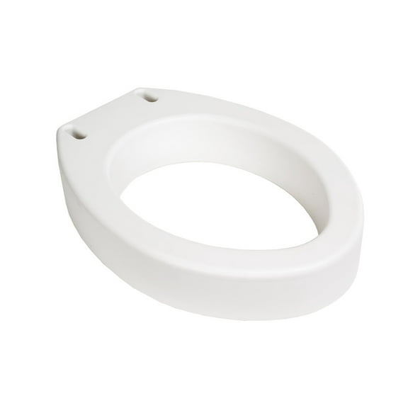 Essential Medical Supply Toilet Seat Riser for Elongated Bowl with 3.5" Rise - 19 x 14 x 3.5 Inch, Elevating and Raising Commode Seat for Seniors, Adults and The Elderly with 300lb Weight Capacity