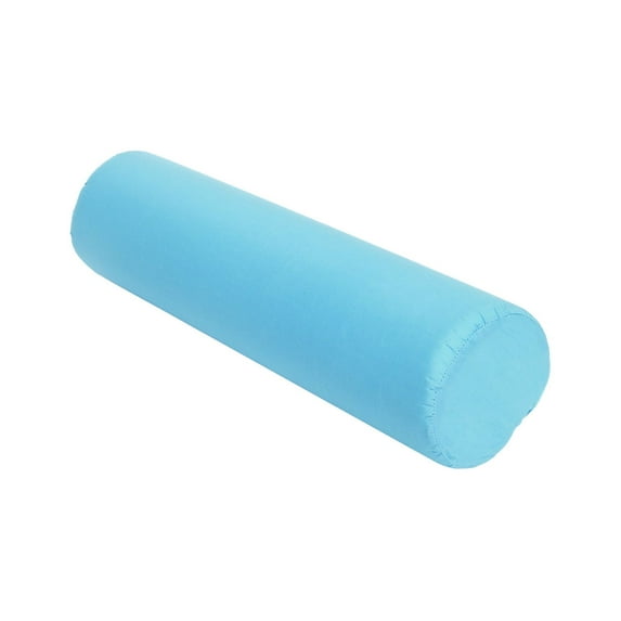 Essential Medical Supply Round Foam Cervical Roll with Blue Cover - 3.5 Inch