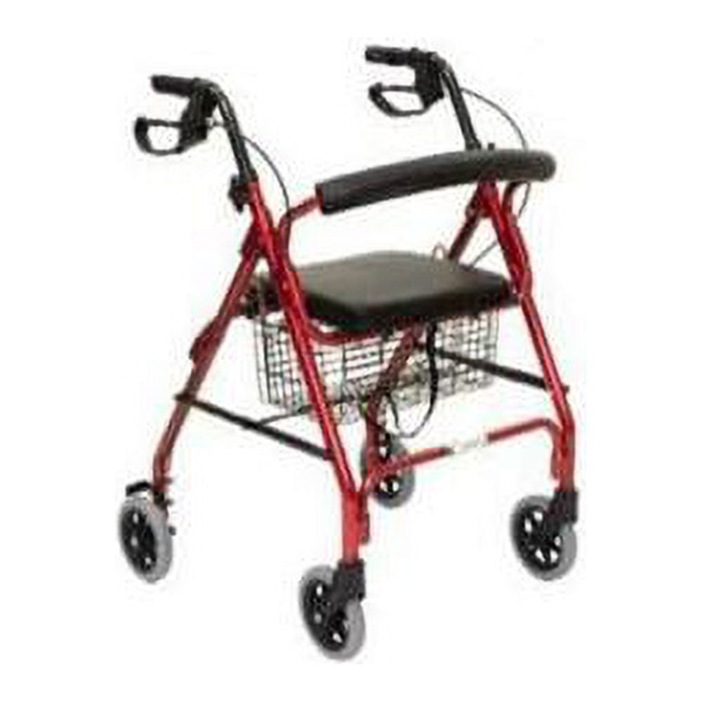 Essential Medical Supply W1700R11 Essential Rollator, Red