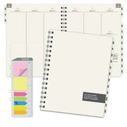 Global Printed Products Essential Monthly Weekly 2025-2026 Academic Planner, 7"x9", 14 months June 2025 - July 2026, White