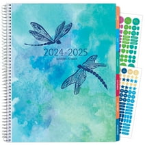 Essential Monthly & Weekly Planner 8.5" x 11" AY 2024-2025 (Dragonflies)
