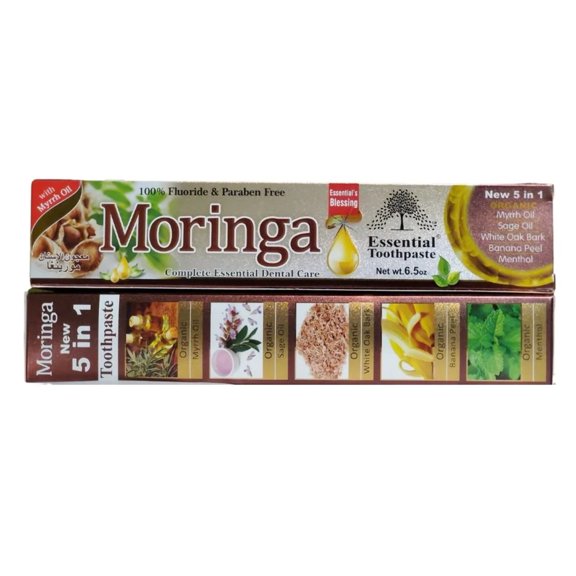 Essential Moringa Toothpaste Organic Vegan Toothpaste 6.5oz