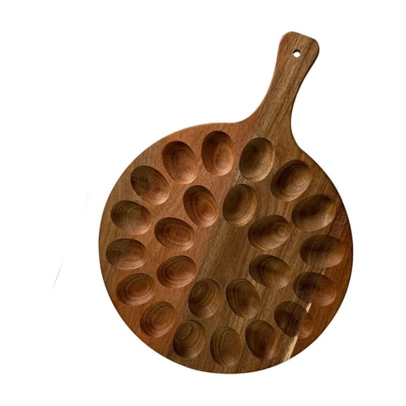 Essential Oaken Party Tray for Deviled Embryos Appetizers and Food Display Use