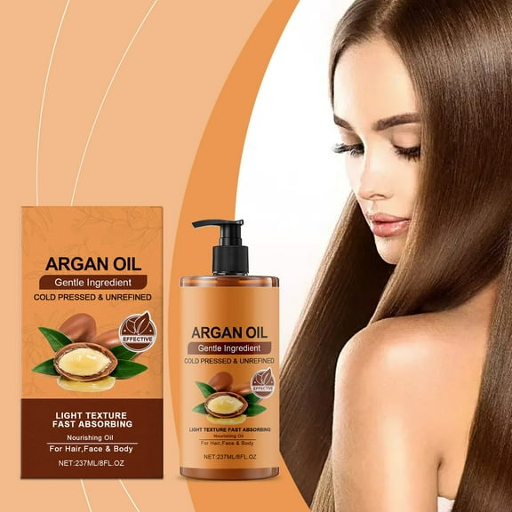 Essential Oil Argan Oil For Hair Natural Argan Oil From Morocco Argon Oil For Hair Scalp Face And Conditioner For Dry Hair 237ml