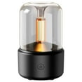 thumbnail image 1 of Essential Oil Aromatherapy Diffuser with Sleek Modern Desktop Lantern Design. Soft Light, Auto-Off Protection, USB, Humidifier, for Home, Office, Spa Black 120mL…, 1 of 7