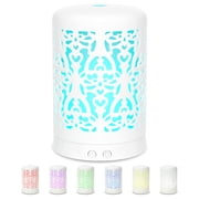Essential Oil Diffuser ，100 ml Timers Night Lights and Auto Off Function Home Office Humidifier Ultrasonic Aromatherapy Diffusers for Essential Oils