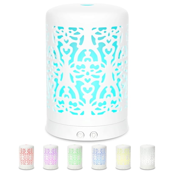 Essential Oil Diffuser ,100 ml Timers Night Lights and Auto Off Function Home Office Humidifier Ultrasonic Aromatherapy Diffusers for Essential Oils