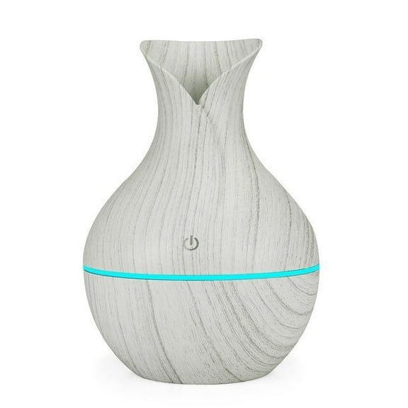 Essential Oil Diffuser 200ml Wood Grain Aroma Diffuser, Cool Mist Humidifier for Large Room, Home, Baby Bedroom, Waterless Auto Shut-Off, 7 Colors Lights Changing - Style:Style 3;