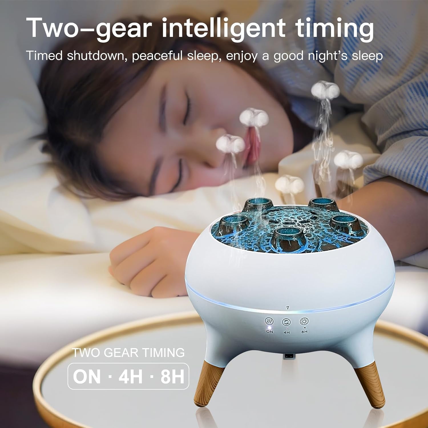 Essential Oil Diffuser 250ML,Jellyfish Diffuser Volcano Diffuser Air ...