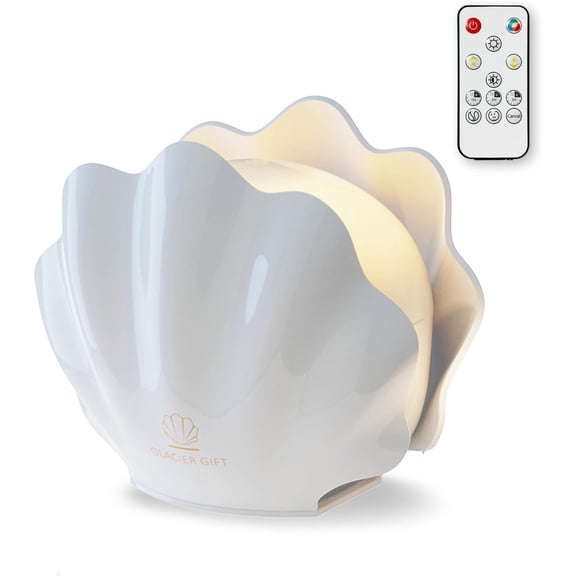 Essential Oil Diffuser 260ML, Shell Aroma Diffuser with Remote Control, 7 Colors LED Night Light for Bedroom Home Relaxation, Valentines Day Gifts