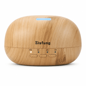 Essential Oil Diffuser - 300mL Ultra Quiet Wood Grain Aromatherapy Diffuser - Ultrasonic Cool Mist, 7 color LED