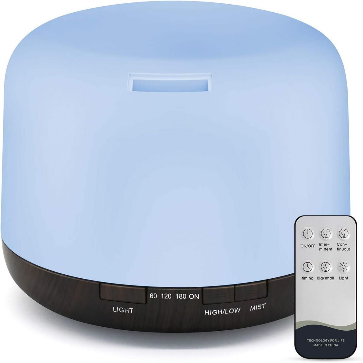 Essential Oil Diffuser,500ml Diffusers with Remote Control,Ultrasonic