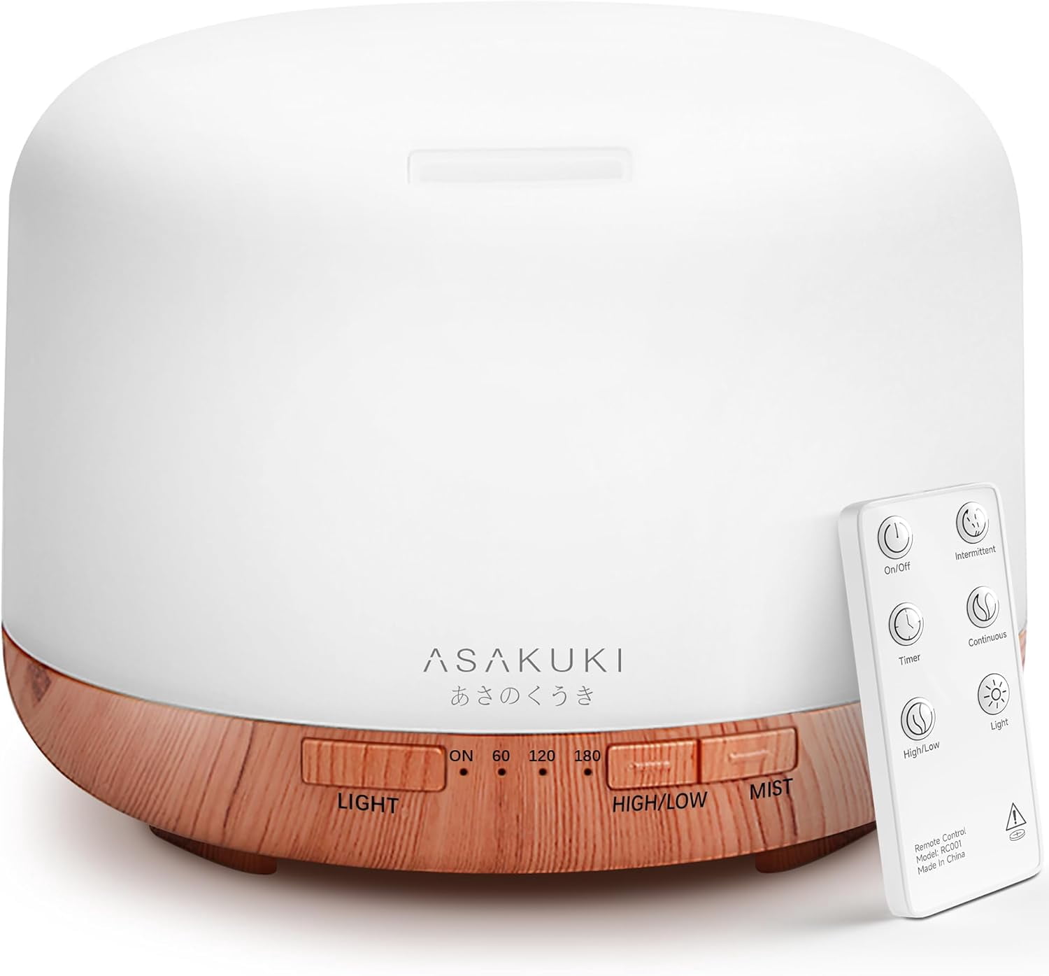 Essential Oil Diffuser 500ml, Ultrasonic Aromatherapy Humidifier with ...
