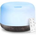 thumbnail image 1 of Essential Oil Diffuser 500ml, Ultrasonic Aromatherapy Humidifier with Remote Control, 7 LED Colors, Timer & Auto-Off, Large Room Diffuser, 1 of 9
