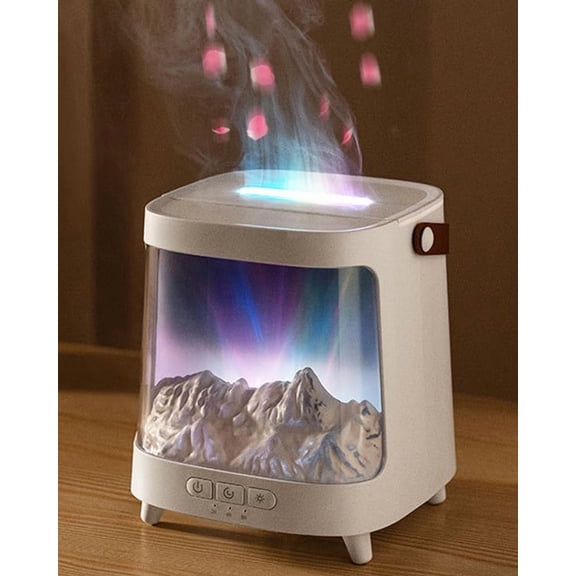 Essential Oil Diffuser, Aurora Aroma Diffuser with Remote Control, 200ML Northern Lights Aromatherapy Diffuser for Hotel Home, 7 Colors LED Light & 2 Mist Mode Humidifiers for Bedroom