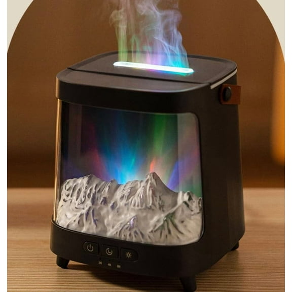 Essential Oil Diffuser, Aurora Aroma Diffuser with Remote Control, 200ML Northern Lights Aromatherapy Diffuser for Hotel Home, 7 Colors LED Light & 2 Mist Mode Humidifiers for Bedroom