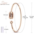 thumbnail image 1 of Essential Oil Diffuser Bracelet, Aromatherapy 316L Stainless Steel Adjustable Rose Gold Bracelet with 4PCS Refill Sticks, Retro Hollow Design Relaxation Bracelet Birthday Gift for Girls and Women, 1 of 8