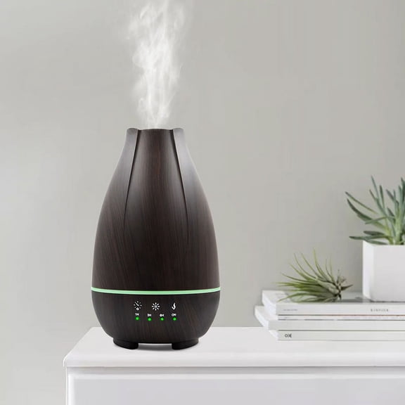 Essential Oil Diffuser, Cool Mist Humidifier and Aromatherapy Diffuser with 500ML Tank Ideal for Large Rooms, Adjustable Timer, Mist Mode and 7 LED Light Colors