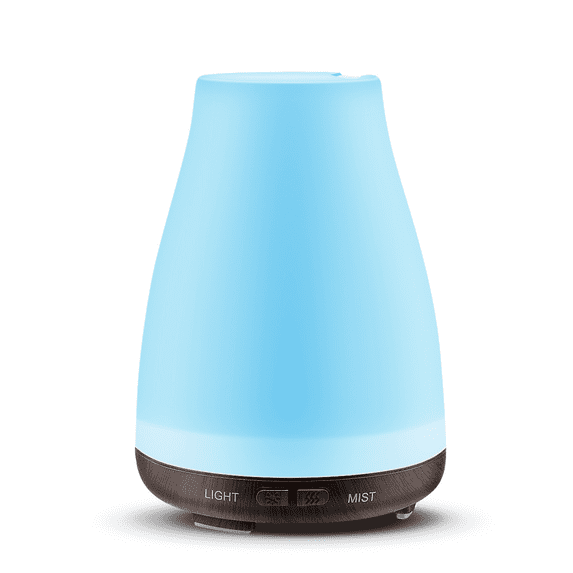 Essential Oil Diffuser, Diffuser Aromatherapy Diffuser Cool Mist Humidifier, LED Light, 2 Mist Modes, Waterless Auto Shutoff, for Home Office