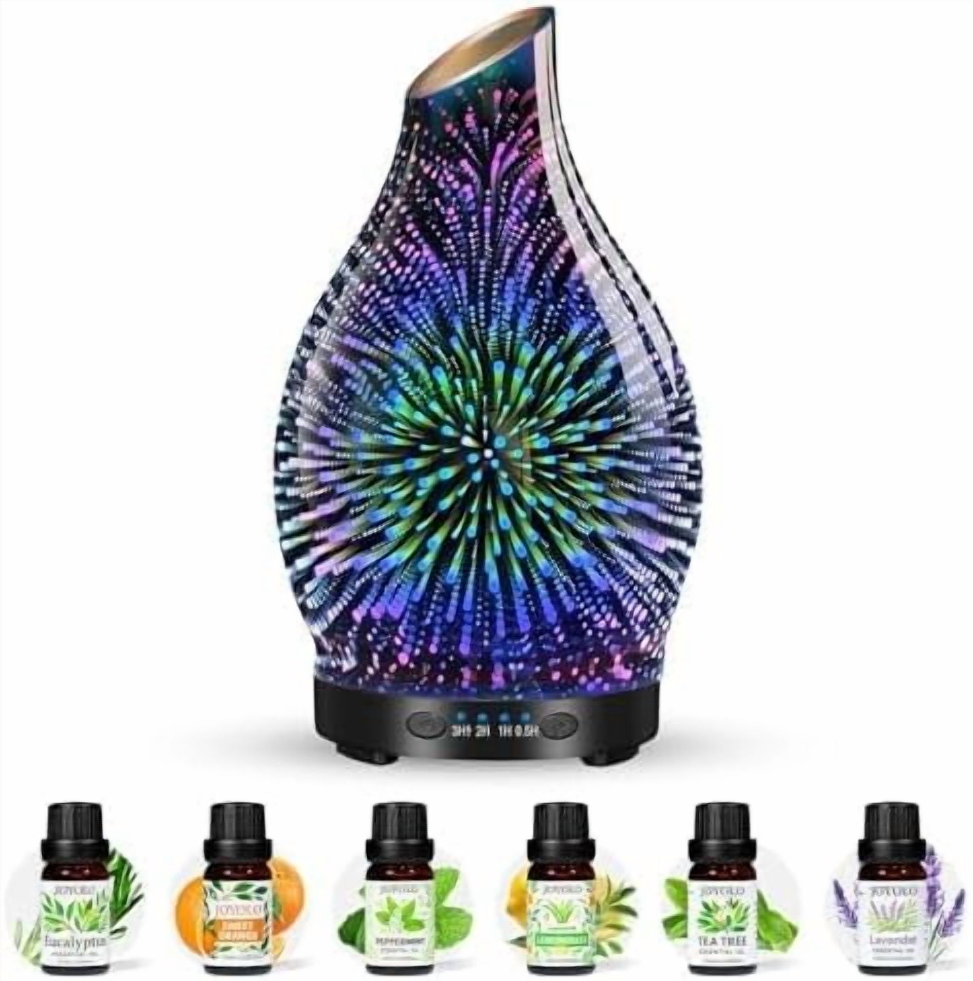 Essential Oil Diffuser & Essential Oils Set, Glass Aromatherapy ...