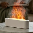thumbnail image 1 of Essential Oil Diffuser, Fireplace Fire Flame Aromatherapy Diffuser, 150ml Ultrasonic Cool Mist Humidifier, Scent Aroma Diffuser with 7 Colors Light, Timer & Auto-Off for Home, Room (White), 1 of 7