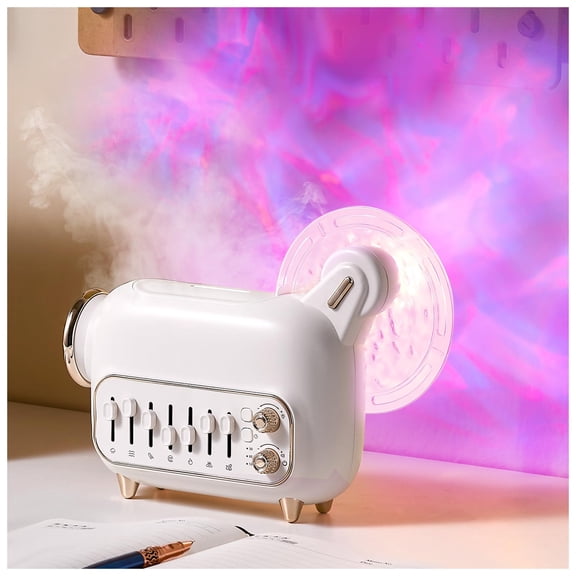 Essential Oil Diffuser for Home 120ml with Rotating Night Light & Sleep White Noise - Aromatherapy Diffuser Humidifier Auto-Off for Bedroom Yoga Room, Home Office Kids Relaxation