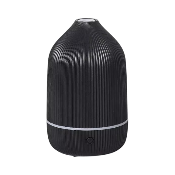 Essential Oil Diffuser Humidifier - USB-Powered, Quiet Aromatherapy Mist Maker with Moisturizing Function, Black - for Bedroom, Office, Home, Travel