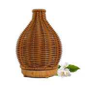 Essential Oil Diffuser Rattan Mist Humidifiers Aromatherapy Diffusers with Waterless Shut-Off Prote