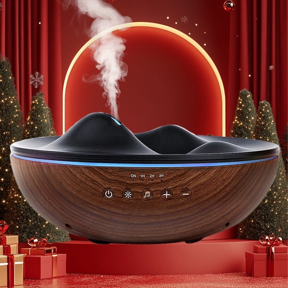 Essential Oil Diffuser For Room, 300ml Ultrasonic Quiet Cool Mist Aroma Humidifier For Home, Music Player, White Noise, Timer, Waterless Auto-Off Safety
