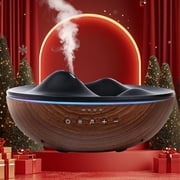 Essential Oil Diffuser For Room, 300ml Ultrasonic Quiet Cool Mist Aroma Humidifier For Home, Music Player, White Noise, Timer, Waterless Auto-Off Safety
