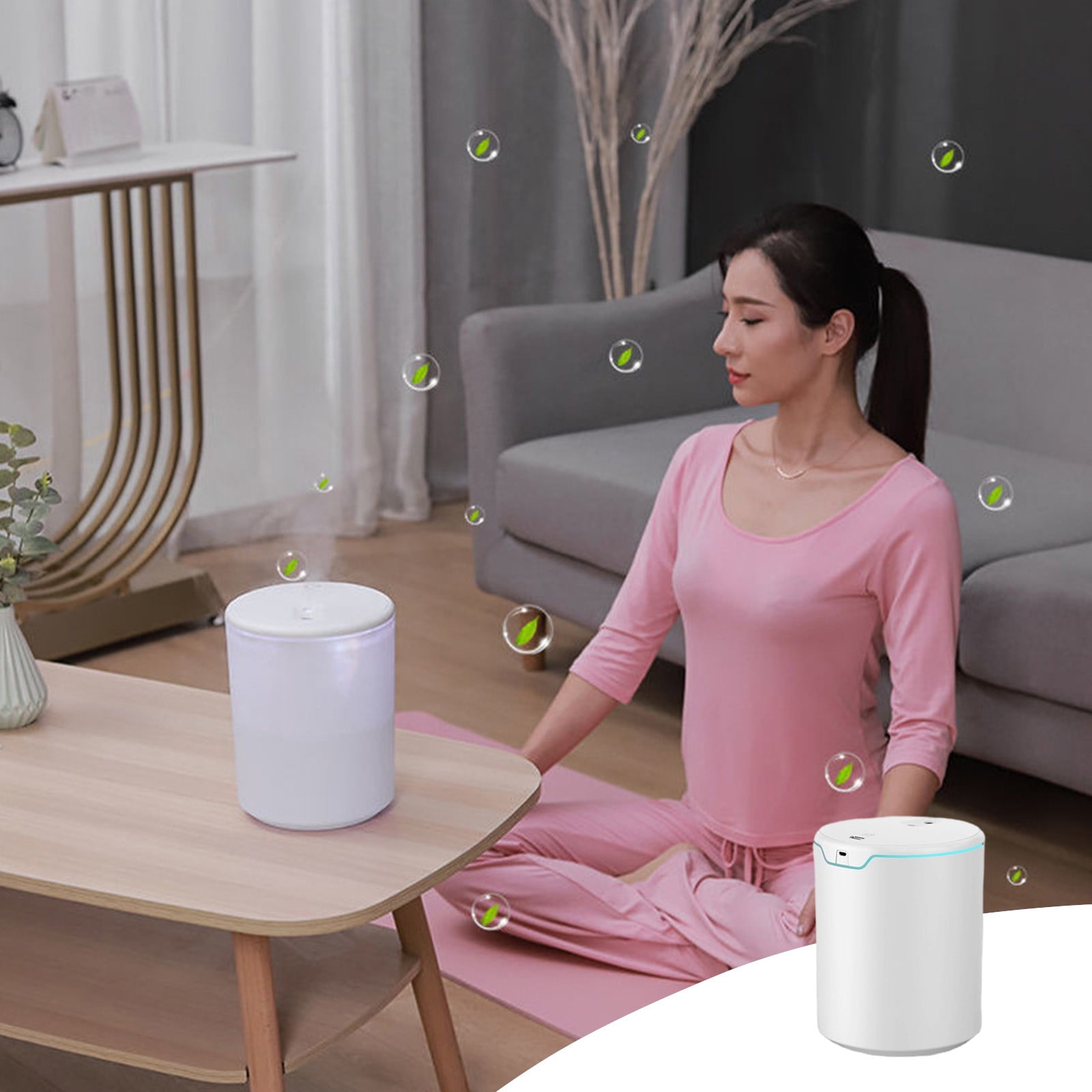 Essentials Humidifier Essential Oil Diffuser Vmvidoty Humidifiers For Bedroom Quiet Large ...