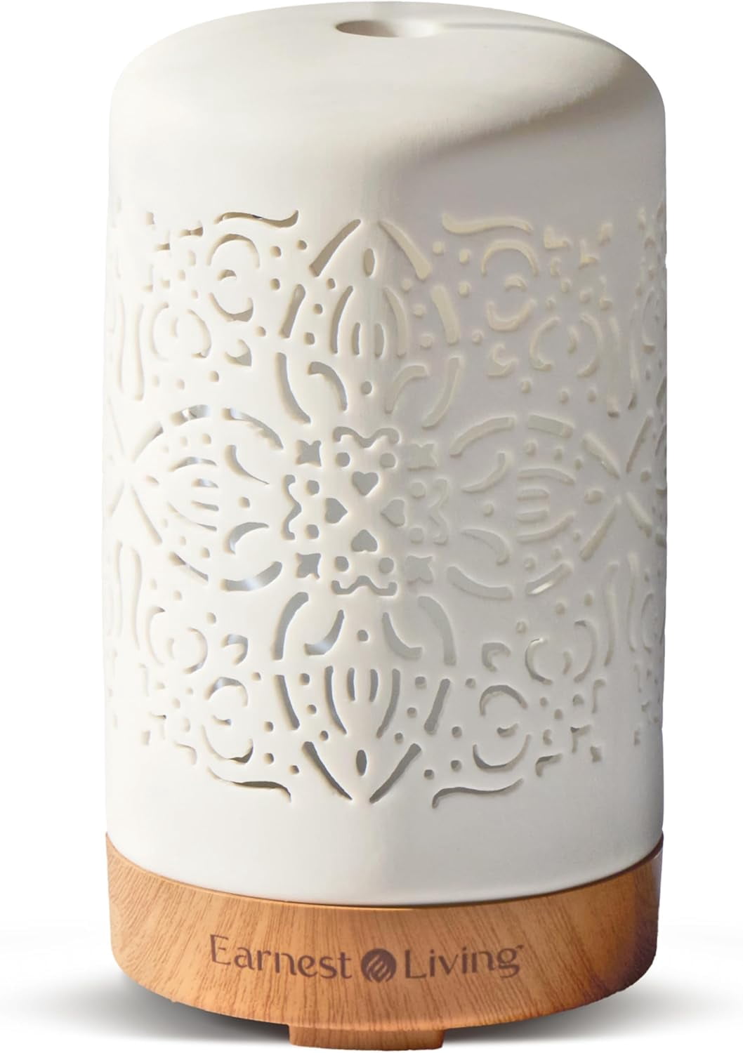 Whif Room Diffusers Essential Oil Diffuser White Ceramic Diffuser 100 ml Timers Night ...