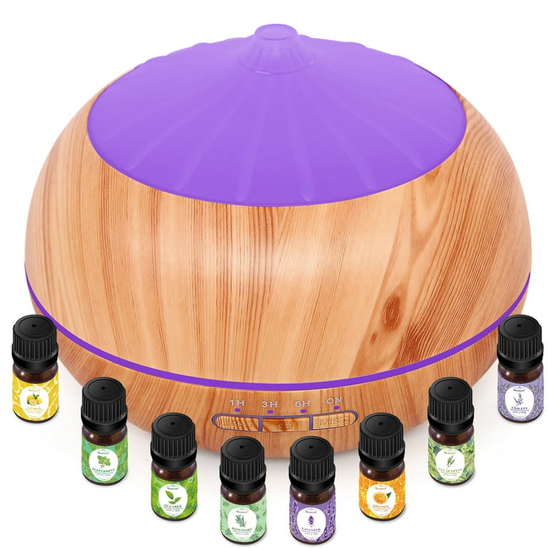 6 IN 1 Aromatherapy Diffuse Light Wood – Daroma™ Natural Wellness