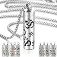 thumbnail image 1 of Essential Oil Necklace for Women, Aromatherapy Pendant 316L Stainless Steel Diffuser Necklace, Essential Oil Jewelry Gift for Men Women, Christmas, Birthday, 1 of 8