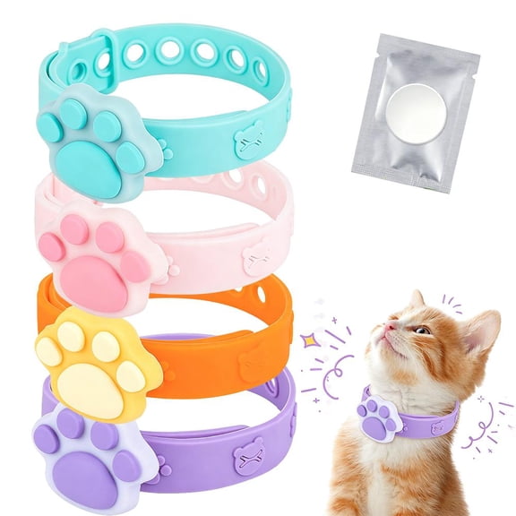 Essential Oil Pet Collar, Adjustable Insect Repellent Necklace for Cats Dogs, Waterproof with Scent Diffusion