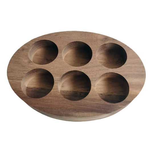 NUOLUX Aromatherapy Oil Storage Rack Wooden 1Pack 5.1X3.5X0.8In