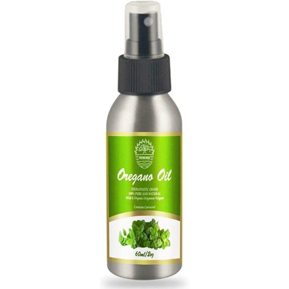 Essential Oil of Oregano - Non GMO, Oregano Oil - Best Carvacrol Oregano Extract - New Atomizer 2Oz Large 100% Pure Undiluted, 60ml