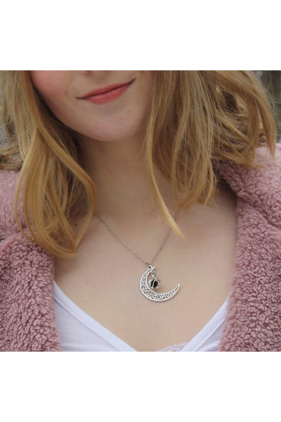 Essential Oils Black Lava Stone Necklace