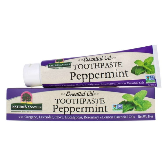 Essential Oils Peppermint Toothpaste Natural 8 Oz